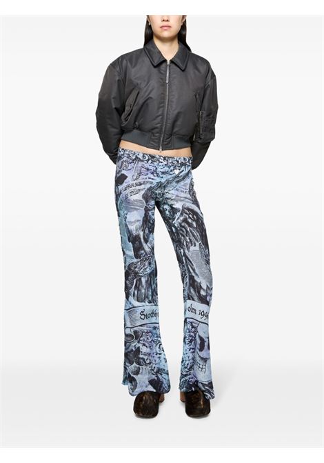 pantaloni stampati donna multicolor in viscosa ACNE STUDIOS | AK0853BQ9